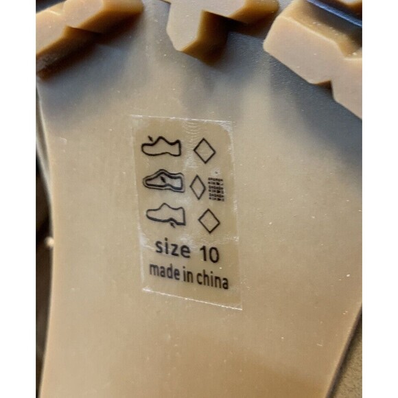 MICHAEL ANTONIO Women’s Chunky Heel Double Buckle Beige Ankle boots Size 10 US - Picture 11 of 11